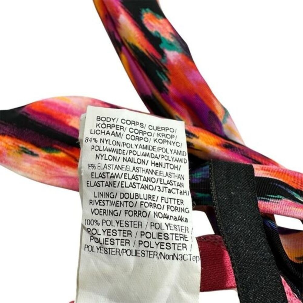 Kenneth Cole New‎ York Multi Color Abstract Halter Bikini Top 34B/C - Picture 6 of 8